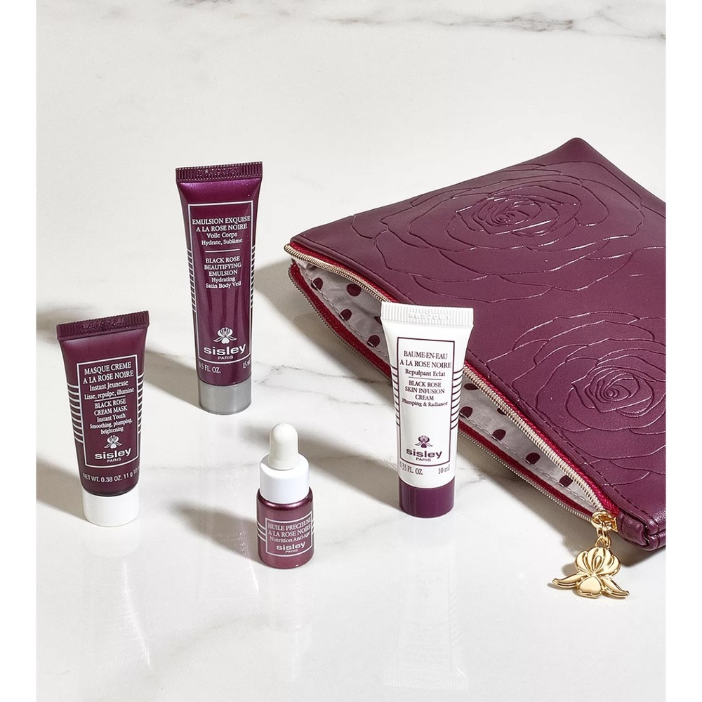 Sisley-Paris Black Rose Skincare Collection with Pouch ($144 value)